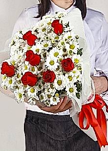 Papatya ve G�l Buketi